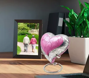 Prix le plus bas approvisionnement en vrac rose coeur souvenirs qualité mémorial cendres Collection urnes | Emballage personnalisé qualité disponible - Product Image 5