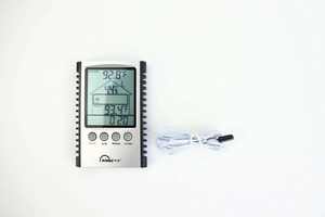 3 em 1 Termômetro Higrômetro Relógio Estação Meteorológica <span class=keywords><strong>Digital</strong></span> Indoor <span class=keywords><strong>Outdoor</strong></span> Temperatura Umidade Medição Com Grande Sala LCD - Product Image 4