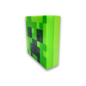 Luz LED de Ambiente con Diseño de Creeper de Minecraft, Lámpara Nocturna Cuadrada de ABS y Silicona con Control Táctil y Remoto para Dormitorio y Hogar - Product Image 2