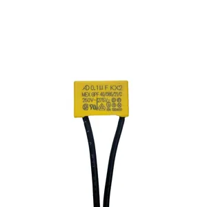 เทปสายไฟนิรภัย AD K X2 ความจุ 0.1uF 0.15uF 0.22uF 0.33uF 0.47uF 250V-275V พร้อมปลอกหุ้มและสายไฟแบบยืดหยุ่น - Product Image 2