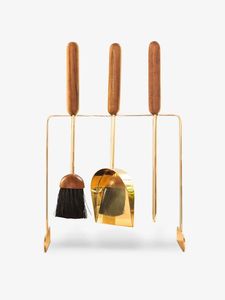 Heavy duty fire <b>sets</b> crafted from solid brass with timeless style to match elegant and warm <b>fireplace</b> areas at home - Product Image 2