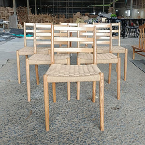 เก้าอี้ไม้แอชสานสำหรับห้องนั่งเล่นแบบสามแผ่นไม้ GCF207 - Product Image 6