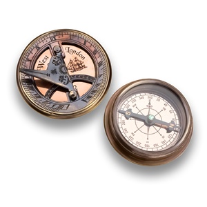 West London Custom Hand crafted Messing Sonnenuhr Kompass Moderne UV Elegante Metall Handwerk Design Wanduhr Polierte Technik - Product Image 4