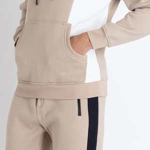 Chándal de Invierno para Hombre de Alta Calidad, con Capucha, Forro Polar, Estilo Urbano, Tejido Suave y Cómodo, Diseño de Dos Piezas, Logotipo Personalizado, para Gimnasio y Running - Product Image 6