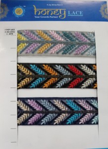 Dentelle brodée florale de style vintage pour bricolage dentelle brodée de feuilles et de fleurs pour projets décoratifs - Product Image 2