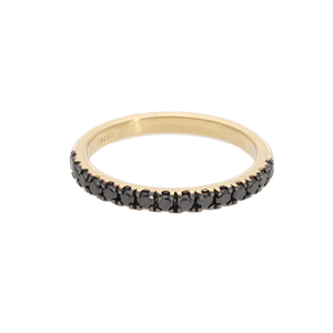 Bracelet d'éternité classique en or 14 carats 0,39CTW avec diamant rond dans un serti demi-pavé élégant et minimal pour femme - Product Image 5