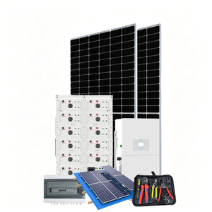 Inversor Híbrido Trifásico de 25kw, Sistema Híbrido <span class=keywords><strong>Eólico</strong></span> con Bomba Solar y Batería para Casa de 10kw, Sistema Solar Fuera de la Red de 50kw, Sistema Solar de 20kw - Product Image 1