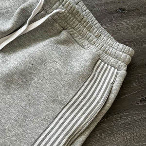 Pantalones Deportivos de Pierna Ancha Acampanados, de Cintura Alta, Estilo Casual, Tejido Francés, Transpirables y Duraderos, para Unisex - Product Image 6