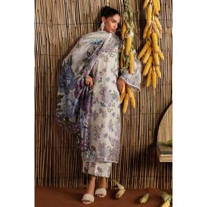 Haut à manches trois-quarts en tissu lawn brodé style bohème SF-4528 - Product Image 5