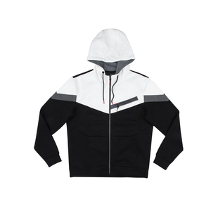Streetwear sur mesure logo de broderie poids lourd coton mélangé fermeture éclair lavage à l'acide sweat à capuche détresse sweats à capuche pour hommes - Product Image 4