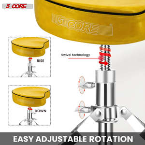 5 Core Drum Throne 4 <b>Padded</b> Guitar <b>Stool</b> Drummer Chair Adjustable Musician Seat - Product Image 6