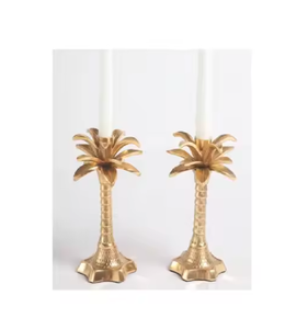 Bougeoirs multifonctionnels en métal avec un design exquis pour les accents d'éclairage Décoration de bougies à l'arrivée chaude Supports votifs - Product Image 2