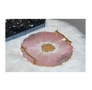 Bandeja de resina de tendencia Bandeja de servicio decorativa elegante para el hogar Cocina Mesa de comedor Calidad superior en la India - Product Image 2