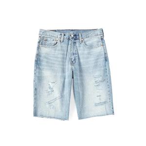 Novedad de verano, pantalones vaqueros cortos informales elásticos a la moda para hombre, pantalones cortos de mezclilla azul y negro, pantalones cortos de calle - Product Image 6