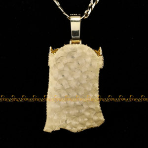 Pendentif Jesus Head Hip Hop entièrement clouté de diamants Moissanite ronds taille brillant en argent sterling 925 - Product Image 4