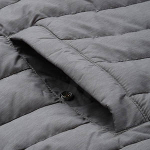 Chaqueta acolchada de calle ecológica transpirable de calidad superior superventas, fábrica de invierno con cuello levantado de nailon/poliéster para hombre - Product Image 5