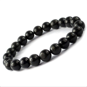 Bracelets perlés en pierre de Tourmaline noire 4MM 10MM cristal Agate poli accessoires de mode de pierres précieuses - Product Image 5