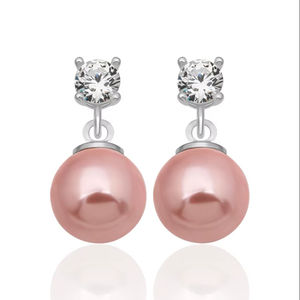 New Arrival Luxury 925 Sterling <b>Silver</b> Gold Plated Freshwater Pearl Bezel Setting Classic <b>Stud</b> <b>Earrings</b> for Women Party Gift - Product Image 4