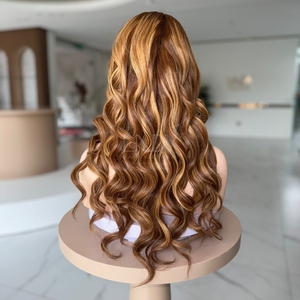 Peluca de encaje frontal de alta calidad de un solo donante para mujeres negras de 100% cabello humano vietnamita cabello humano real - Product Image 1