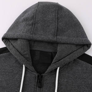 Sweat à capuche épais et surdimensionné pour hommes, 100% coton, grande taille, avec fermeture éclair de 450 g/m² - Product Image 5