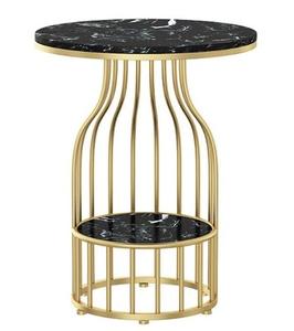 Table d'appoint moderne en fil de métal au design exquis, parfaite pour les salons et les bureaux contemporains - Product Image 6