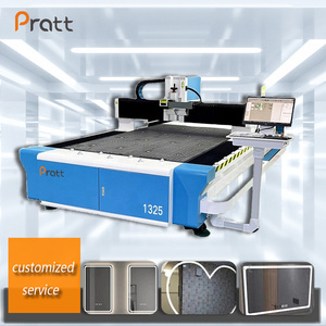 Pratt CNC Venta caliente 3-en-1 CNC Máquina láser <span class=keywords><strong>de</strong></span> espejo esmerilado Perforación esmerilada Eliminación <span class=keywords><strong>de</strong></span> pintura Vidrio Grabado <span class=keywords><strong>de</strong></span> espejo mecánico - Product Image 3