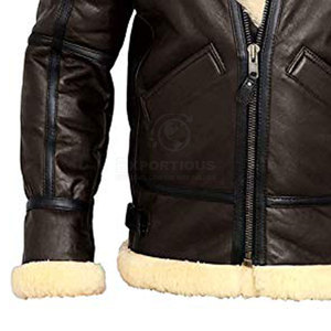 Lightweight Breathable Winter <b>Jacket</b> Custom Made Design New Style Fashionable Sheep Skin <b>Fur</b> Front Logo for <b>Men</b> - Product Image 6