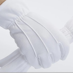 1 Par de Guantes Deportivos Casuales Blancos, Guantes Cálidos de Invierno para Hombre, Uniforme de Esmoquin, Guardia de Honor, Desfile, Cosplay, Inspección, Trabajo, Sirvienta - Product Image 3