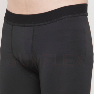 Pantalones cortos de compresión para hombre al por mayor con logotipo personalizado de secado rápido y cintura elástica con estilo de cintura media High Street Style Precio - Product Image 5