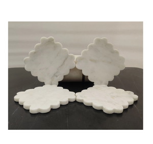 100% Best Round Shape Marble Designer <b>Coaster</b> with Holder Tea <b>Wine</b> Beer Set Cup Mat Holder Drinks Custom Product - Product Image 4