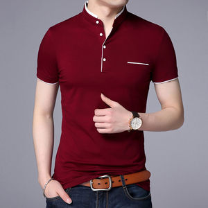 Polos de tela suave de alta calidad 100% algodón diseño personalizado con logotipo al por mayor camiseta Polo - Product Image 1