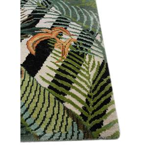 Tapis en laine et soie de bambou noué à la main Pansy Ivory, en viscose, motif abstrait rectangulaire pour la maison et les couloirs - Modèle Esk-7068 - Product Image 4