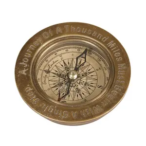 Latest Arrival Customised Compass High Selling Quality Antique Look Metal Compass Durable For Outdoor Traveling Usage