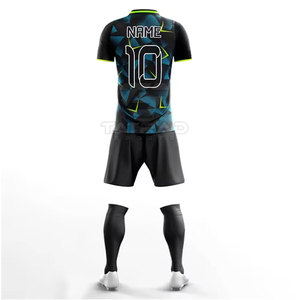 Uniforme de Fútbol Personalizado con Logotipo, Manga Corta, Ligero, de Secado Rápido, 100% Poliéster, Diseño OEM, Suministro de Fábrica, Transpirable - Product Image 5