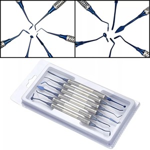 Espátula de relleno Dental, 6 uds., espátula de relleno de resina compuesta Dental profesional, herramienta de instrumento de restauración - Product Image 2