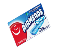 Bonbons gélifiés Air Heads saveur menthe, goût acidulé, 0,55 oz, lot de 24 paquets