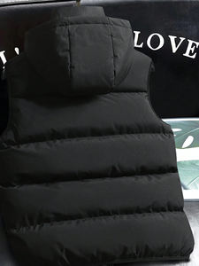 Chalecos y chalecos estampados para hombre Abrigo cálido de invierno Sudadera con capucha Impermeable Senderismo prendas de vestir Chaleco acolchado - Product Image 6