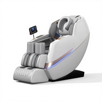 Appareil de massage intelligent portable COMFORA Luxury 4D Zero Gravity pour le corps entier, 188 fonctions, commande vocale IA, rail SL, inclinable, en cuir PU