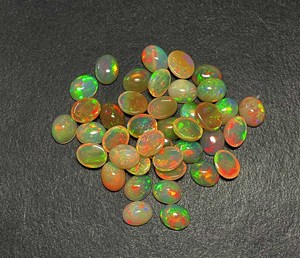 IGI Certified Natural Yellow Ethiopian Opal 8*10MM Oval Cabochon Amethyst <b>Fire</b> Loose Gemstone Bead/Pear Ethiopian Natural Stone - Product Image 5