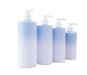 Flacone Vuoto in Plastica PET con Gradiente Blu e Bianco di Lusso, <span class=keywords><strong>100</strong></span> <span class=keywords><strong>ml</strong></span> 150 <span class=keywords><strong>ml</strong></span> 250 <span class=keywords><strong>ml</strong></span>, per <span class=keywords><strong>Shampoo</strong></span>, Gel Doccia e Lozione - Product Image 2