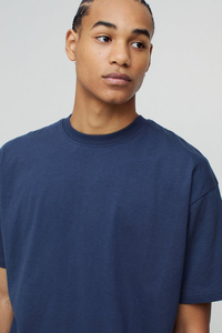 Camiseta de cuello redondo de verano para hombre, Camiseta de algodón suave de ajuste informal, ropa cómoda para clima cálido, serigrafía, camisetas en blanco para hombre - Product Image 3