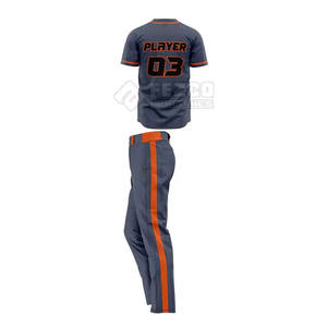 Conjunto de uniforme de béisbol de secado rápido de alta calidad Nuevo diseño Transpirable Tallas grandes Características al por mayor para la venta - Product Image 4