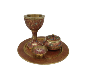 Brass Hand-Painted Work Incense <b>Oud</b> Burner Customized Shape And Size <b>Bakhoor</b> Burner For Hotel Restaurant Use - Product Image 6