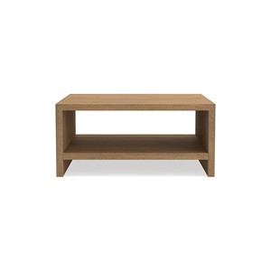 Table basse carrée moderne Zolanda en bois de teck massif avec une finition naturelle pour une utilisation intérieure et extérieure. - Product Image 5