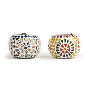 Porte-lumière en T avec finition en mosaïque, bougies décoratives à thème, vente en gros, bougies colorées bon marché, divers modèles - Product Image 5