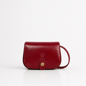 Italian Vegetable-Tanned <b>Leather</b> Saddle Crossbody <b>Bag</b>-PS694 - Product Image 2