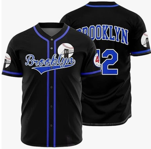 Maillots de baseball personnalisés pour les fans d'équipes sportives et les ligues coupe confortable et respirante avec noms et numéros personnalisés - Product Image 1