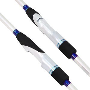 Canne à pêche en mer en fibre de carbone blanche 30T EGI, 2,4 m/2,6 m, action moyenne rapide, pour calmar, seiche, pieuvre, approvisionnement OEM - Product Image 4