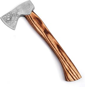 Wholesale Customized High Quality OEM ODM Service Blade High Carbon Steel <b>Axe</b> Camping Use <b>Wood</b> Handle Leather Outdoor <b>Cutting</b> - Product Image 5