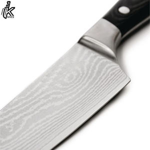 Juego de cuchillos de chef de acero Damasco para cocina profesional hecho a mano, diseño personalizado de alta calidad, corte con mango de madera dura de acero inoxidable - Product Image 2